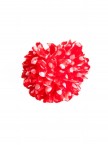 Hair Flower red with white dots