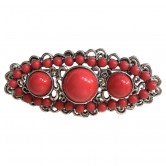 Spanish brooch for shawl red