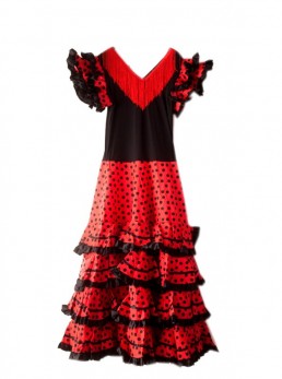 Ladies Flamenco Dress black/red