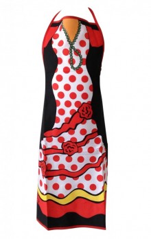 Flamenco cooking Apron women rose