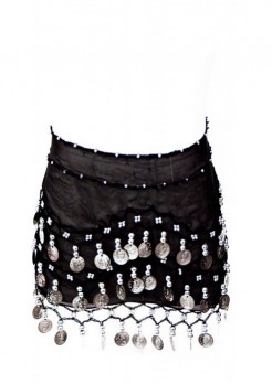 Dance Cloth with coins black