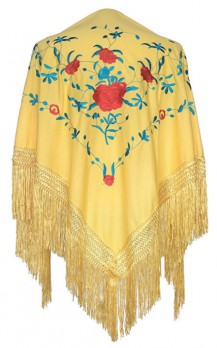 Flamenco Shawl Yellow Red