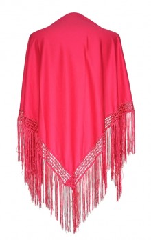 Flamenco Shawl bright pink plain