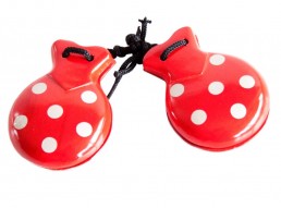 Spanish Castanets red white