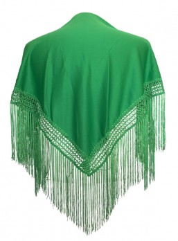Flamenco Shawl plain green Small