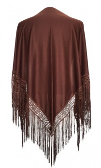 Flamenco Shawl plain brown