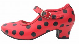 Flamenco Shoes red black