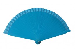 Flamenco Fan blue wood