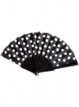 Flamenco Fan black white