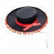 sombrero zwart rood