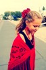 bloem rood zwart mette