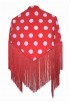 manton rood witte stippen