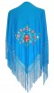 blauw bloem midden
