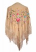beige bloemen