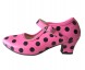 schoenen fel roze zwart zijkant