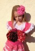 Flamenco jurk roze wit 3