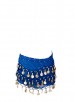 Spaanse dansdoek met muntjes, blauw